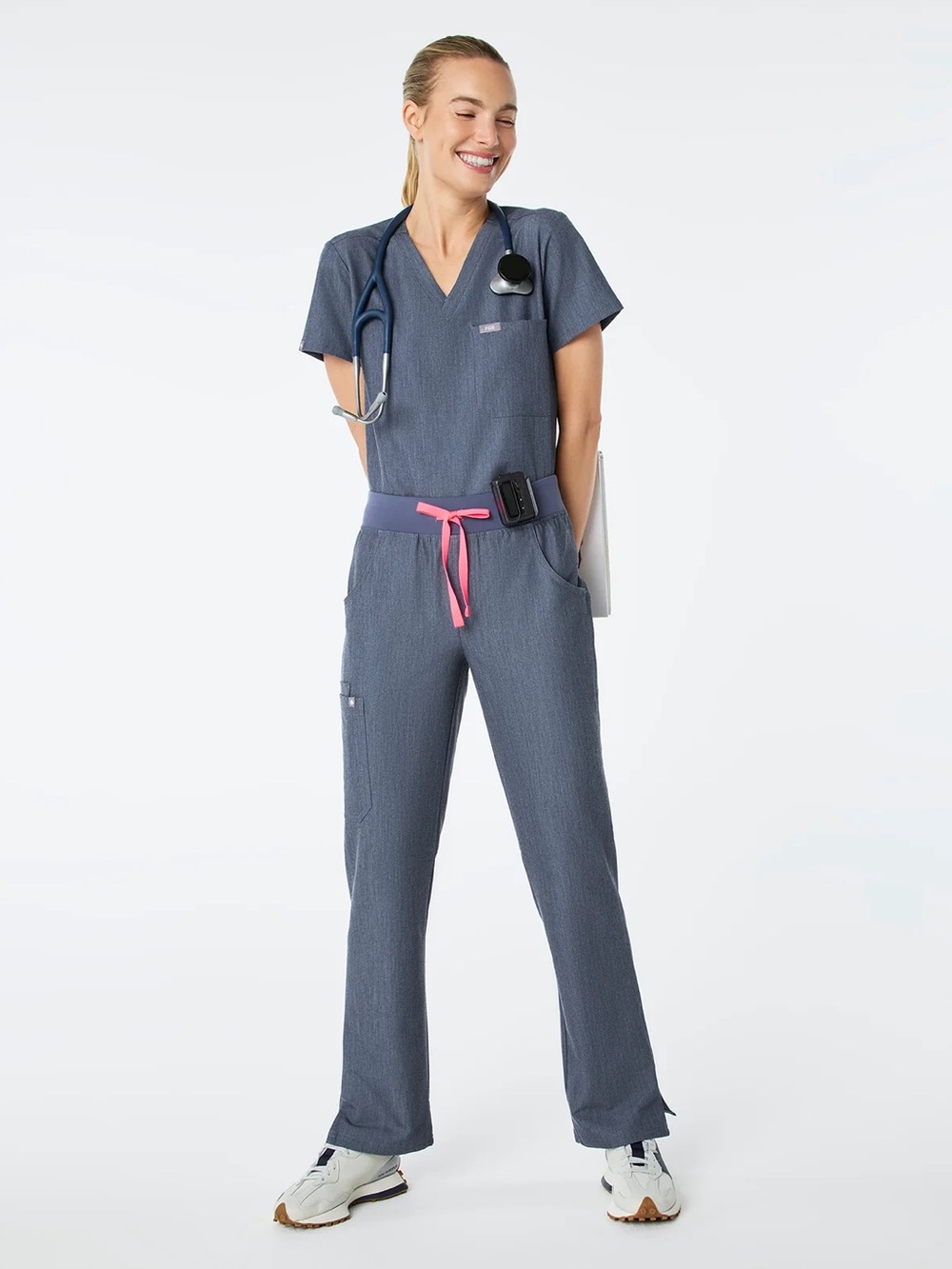 FIGS | heather denim set